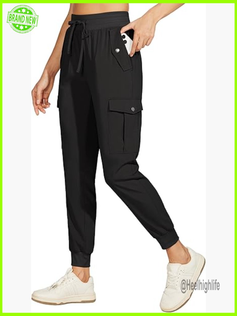 Women's Hiking Cargo Joggers Quick Dry Upf 50+ Lightweight Pants